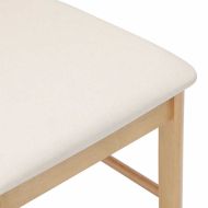 Трапезни столове с възглавници 2 бр масивна дървесина гума