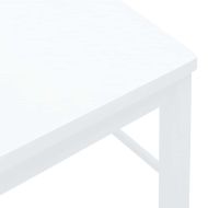 трапезни столове 2 бр. бяла масивна дървесина гума