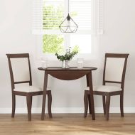 Трапезни столове с възглавници 2бр Кафяв масивна дървесина гума