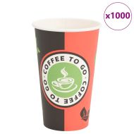 Хартиени чаши за кафе 1000 бр. 16oz 400ml Червено и черно