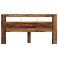 LED табла за глава Старо дърво Инженерна дървесина