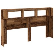 LED табла за глава Старо дърво Инженерна дървесина