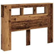 LED табла за глава Старо дърво Инженерна дървесина