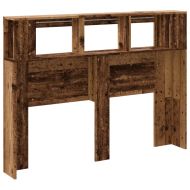 LED табла за глава Старо дърво Инженерна дървесина