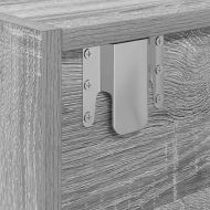 ТВ шкафове 2 бр Сив сонома 60x31x25,5 см инженерно дърво