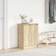 Шкаф за обувки, сонома дъб, 57x34x76 см, инженерно дърво