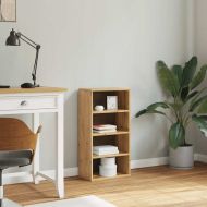 Страничен шкаф ODDA 40x24x79 cm масивна дървесина бор