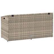 Градинска кутия за съхранение Светло сиво 110x50x58 cm