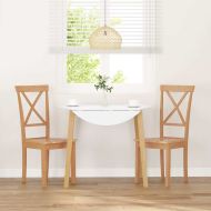 трапезни столове 2 бр. масивна дървесина гума