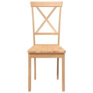 трапезни столове 2 бр. масивна дървесина гума