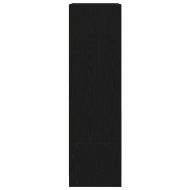 Шкаф с чекмеджета, черен дъб 55,5x34x119,5 см, инженерно дърво