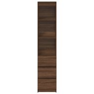Висока дъска Кафяв дъб 37,5x35x180 cm Инженерна дървесина