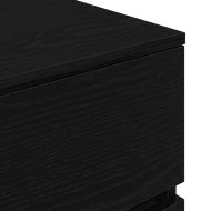 Нощни шкафчета, 2 бр, черни, 39x35x65 см, инженерно дърво