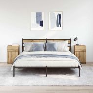 Нощни шкафчета, 2 бр, дъб артизан, 39x35x65 см, инженерно дърво