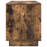 ТВ шкаф с LED осветление, опушен дъб, 100x41x50 см