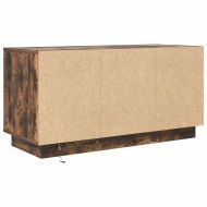 ТВ шкаф с LED осветление, опушен дъб, 100x41x50 см