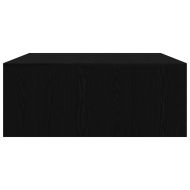 Масичка за кафе с чекмеджета Черен дъб 100x100x40 см