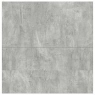 Масичка за кафе с чекмеджета бетонно сива 100x100x40 см