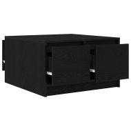 Масичка за кафе с чекмеджета Черен дъб 70,5x70x40 см