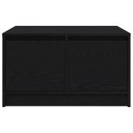 Масичка за кафе с чекмеджета Черен дъб 70,5x70x40 см