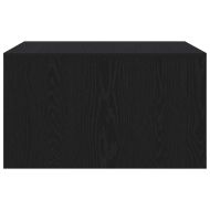 Масичка за кафе с чекмеджета Черен дъб 70,5x70x40 см