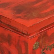 Ракла от мангово дърво масив, 101x39x42cм, червен