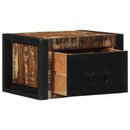 Нощни шкафчета 2 бр. многоцветен масивна дървесина възстановена