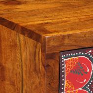 Нощно шкафче 2 бр. 35x35x45 cm масивна дървесина акация