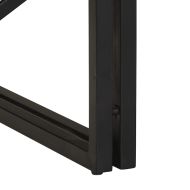 Масичка за кафе 100x100x35 cm Масивна груба дървесина Манго