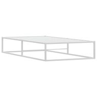 Рамка за легло без матрак Бяла 90x200 cm Метал