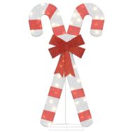 Коледна декорация Candy Cane 50 светодиода топло бяло