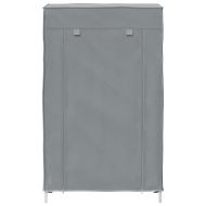 Шкаф за обувки сив 60,5x30x97 cm Нетъкана материя
