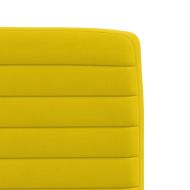 Трапезни столове, 2 бр, жълти, кадифе