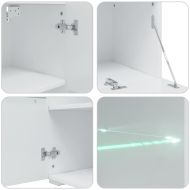 5 броя ТВ шкафове с LED Дъб артизан Инженерна дървесина