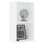 Библиотека, бяла, 40x30x76,5 см, инженерно дърво