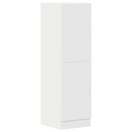 Комплект кухненски шкафове от 3 части, Бяло, инженерно дърво