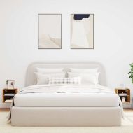 Стенни ТВ шкафове с LED осветление, 2 бр, Дъб артизан