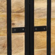 табла за глава 160 cm от масивно дърво манго и желязо