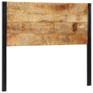 табла за глава 120 cm от масивно дърво манго и желязо