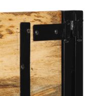 табла за глава 120 cm от масивно дърво манго и желязо