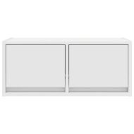 ТВ шкафове, 2 бр, бели, 60x31x25,5 см, инженерно дърво