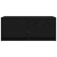 ТB шкафове, 2 бр, черен дъб, 60x31x25,5 см, инженерно дърво