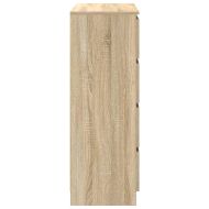 Сайдборд, дъб сонома, 80x35x99 см, инженерно дърво