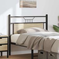 табла за глава Дъб Сонома 107 cm Изработена дървесина и стомана