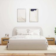 Нощни шкафчета 2 бр. със светодиоди Artisan Oak 60x35x40 cm