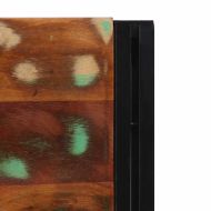 Табла за глава 200 см от масивна дървесина и желязо