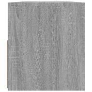 ТВ шкаф с LED осветление, сив сонома, 90x35x40 см