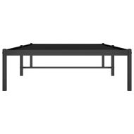 Метална рамка за легло, черна, 90x200 см