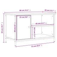 ТВ шкаф, дъб сонома, 80x40x50 см, инженерно дърво
