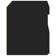 Нощно шкафче с LED осветление, черни, 50x40x45 см